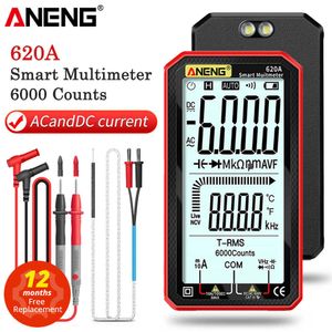 ANENG 620A Digital Smart Multimeter Transistor Testers 6000 Räknar True RMS Auto Electrical Capacitance Meter Temp Resistance