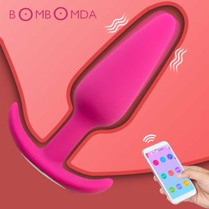 Sk￶nhetsartiklar Musikstyrning Vibrator Bluetooth App Butt Plug Video Remote Anal Prostate Massage Pussy Sexiga leksaker Vuxen Produkt