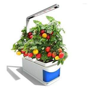 Grow Lights Smart Automatic Hydroponics成長システムは、LEDライトEUプラグを備えた小さな植木鉢の栽培