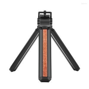 Tripods Wood Desktop Vlogging Live Tripod Holder With Head Portable 1/4 Screw Mini For Pography Camera