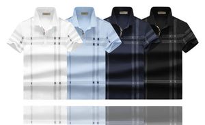 Herren-T-Shirts Burbrerys's Designer-Baumwollverdicktes Langarm-T-Shirt Herren-Poloshirt Herbst-Winter-Stickerei-Top M-3XL #01