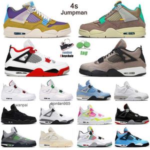 2023 Мужчины Женщины 4s Jumpman Баскетбольные кроссовки 4 Taupe Haze University Blue White Oreo Desert Moss Fire Red Мужские кроссовки Спортивные кроссовки JORDON JORDAM