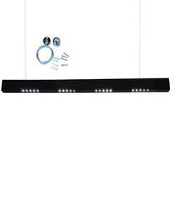Black 40W 4ft Suspended LED Linear Light Suspension Lighting Fixture AntiGlare Lens 110V Dimmable TUV Driver2346551