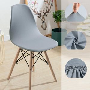 Chair Covers Solid Color Cover For Nordic Shell Washable Removable Party Home El Slipcover Seat Dining