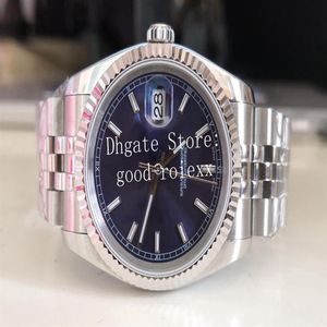 18 Style 36mm Watch Men's Watches Automatic 2813 Movement Blue Silver Jubilee Dial Armband BP Factory 116234 Date Diamond CR258Z