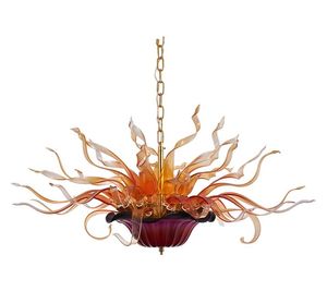 Luxury Chandeliers Lamps Special Murano Glass Chandelier Moroccan Flower LED Lights Modern Design Hanging Pendant Lamp2796984