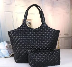 Borse per la spesa di moda Borsa di lusso Borsa a mano in pelle a quadri Borsa da donna Designer Borsa a tracolla Borsa da spiaggia grande di lusso da viaggio Borse a tracolla Designer AAA47cm