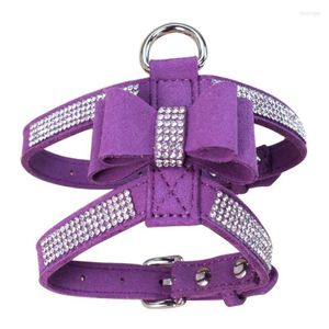 Dog Collars Diamante Rhinestone PU Leather Cat Pink For Small Medium Dogs Chihuahua Yorkie 4 Colors Size S M L