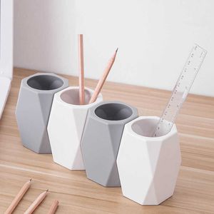 Multifunction Pen Holder Contêiner Desktop Decoração Vaso de Armazenamento de Armazenamento Organizador Acessórios de mesa fofos