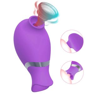 Beauty Items 2 in 1 Clitoris Sucking Tongue Licking Vibrator for Women Nipple G Spot Clit Stimulators Female sexy Toys Adults 18