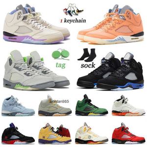 Noi i migliori 5 uomini allenatori di scarpe da basket Sports Basketball Racer Blue Bird 5s Raging Bull Jade Horizon Oreo Bere Green Bean Athletic Jumpman Easter Jordam