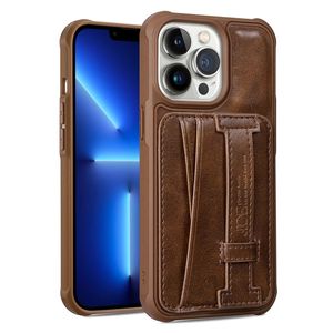 Luxury Leather Card Slot Soft Phone Case For iPhone 11 14 Pro 13 12 Pro Max 14 Plus Business Wallet Strap Stand Top Grade Bag Cover