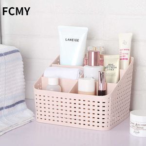 Caixa de maquiagem Organizer Box for Cosmetics Desk Office Storage Skincare Case Lipstick Sundries Jóias Craft Plástico