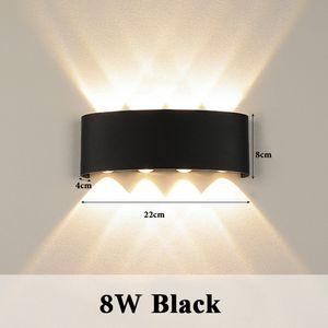 Lampy ścienne Kostki Lampa Lampa ścienna Wodoodporna Wodoodporna IP65 Wnętrze 110 V 220V dla łazienki Oświetlenie zewnętrzne 4W 6W 8W zdalne sterowane światła