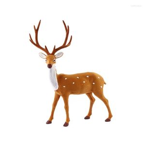 Party Decoration 15/20/25/30/35cm Simulation Plush Reindeer Christmas Deer Xmas Elk Decorations For Home Year Ornaments