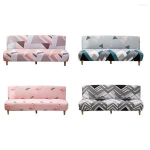 Stol täcker all-purpose armless elastic soffa täcker stretch slipcover soffa fällbara sängmöbler skydd