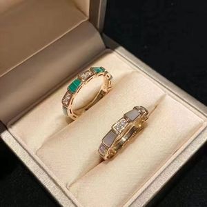 Luxury Women Rings Designer fashion 925 sterling Silver Serpentine women's ring white Friary rose gold couple ring men's proposal Valentine's Day gift