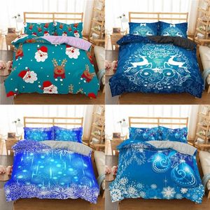 Bedding Sets ZEIMON Merry Christmas 3d Set Deer Printed Duvet Cover Queen King Polyester Decor Home Textile 2/3pcs