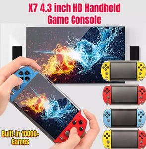 X7 Retro Handheld Game Console 43inch HD -Bildschirm 8 GB Memory Bulit3000in Classic Games MP5 Player Pocket Video Game Box6126354