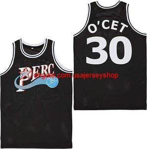 Men's Perc O'Cet #30 Movie Basketball Jersey Stitched black size S-5XL