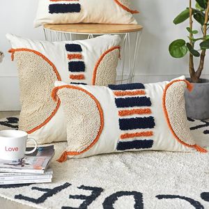 Pillow Modern Simple Tufting Cover Decorative Case Abstract Geometric Sofa For Bedding Chair Living Room Coussin Decor