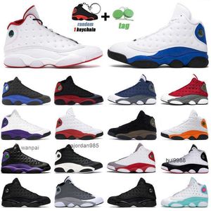 Скидка Jumpman 13S Баскетбольная обувь для мужчин Женщины 13 Красный Flint Hyper Royal Court Purple Aurora Green Black Cat Trainers Sports Jordam