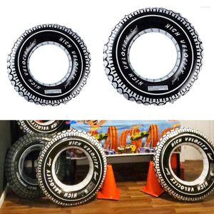 Party Decoration Birthday Motorcycle Theme Decor 60/70cm Inflatable Tire Tubes Truck Racing Car Themed Supplies
