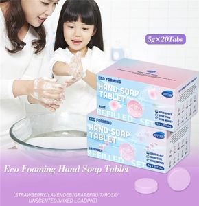 Tableta de jabón a mano Jabones de espuma automática Dispensador de lavado de mano 1 por ciento para 250 ml Rose Lavender Strawberry Unsfuled 5 SC7470884