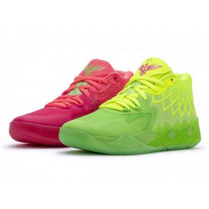 Utmärkt retro basketskor MB.01 Rick och Morty Basketball Shoes till salu Lamelos Ball Men Women Iridescent Dreams Buzz City Rock Ridge Red Galaxy inte