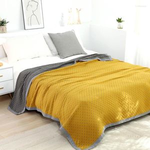 Blankets Six Layer Gauze Towel Quilt In Summer Blanket For Beds Sofa Simple On Both Sides Decorative Double Christmas Fleece Bed