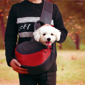 Dog Car Seat Covers Pet Puppy Carrier Outdoor Travel Handbag Breathable Pouch Mesh Shoulder Bag Sling Front Comfortable Backpack