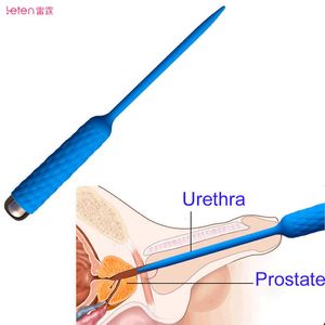 Güzellik ürünleri leten erkek kateter üretral ses elektro vibratör penis germe tapası silikon dilatörler seksi oyuncak dick sedye mastürbator