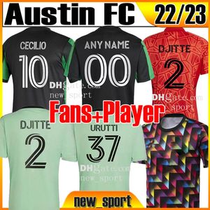 22 23 MLS AUSTIN FC Pre-Match Soccer Jerseys Home Away Djitte Driussi Ring Cecilio Fagundez Urutti 2022 2023 NY SPORT FOTBALL JERSEY MEN KIDS KIT KITANS KVALITETS KVALITET
