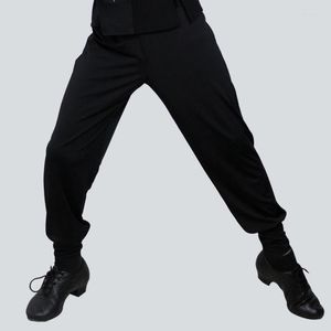 Sahne Giyim Latin Dansçı Pantolon Erkek Ulusal Standart Dans Pantolon Yetişkin Modern Takım Boy Balo Salonu Spandeks Pantolon DL6581