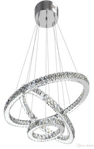 Moderne K9 Crystal Chandelier Lighting Ring Luster Hangluchtingsarmaturen voor eetkamer woonkamer foyer trappen8499365