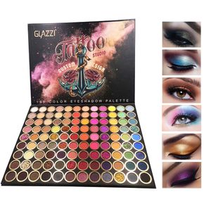 108 Color Eye Shadow Blush Cosmetic Foundation Face Powder Makeup Sets Eye Shadows Palette Eyes Present Brushes