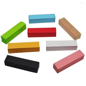 Presentf￶rpackning 50st Kraft Paper Nail Polish Bottles Box Cosmetic Packaging Lipstick Package Boxar