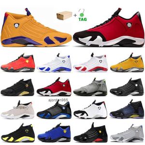 2023 14S Jumpman Basketball Shoes Mens Trainers 14 University Gold Gym Red Black Toe Candy Cane Thunder Outdoor Sport Sneakers With Box Jordon Jordam