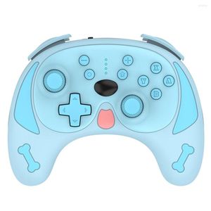 Игровые контроллеры Dropship для Switch Pro Беспроводной контроллер милый Gamepad в форме собаки с 6-осевой гироскопной вибрацией пробуждение
