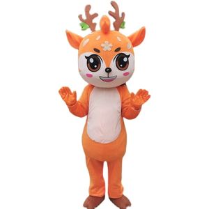 Sika Deer Mascot Costume Props Puppet Ubrania Etap Costum