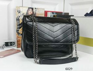 Fashion Luxury Shoulder Bag Brand Niki Shape Designer Sewing Leather Suede Women's Crossbody bags Metal Chain Flap Messenger purse