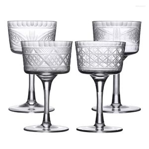 Kieliszki do wina 4PCS 150 ml Martini Glass Glass Crystal Cocktail Cup zestaw 4