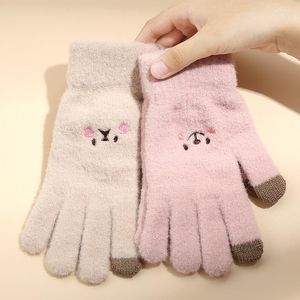 Christmas Decorations Ladies Winter Touch Screen Gloves Cute Woolen Thickened Warm And Cold-proof Knitted Wholesale