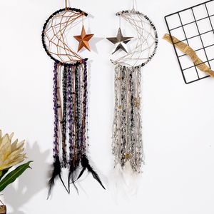 Moon Dream Catcher Oggetti decorativi Ciondolo Decorazione porta di casa Artefatto Auto Decorazione appesa Campanelli eolici fatti a mano 1222601