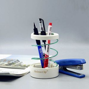 Pen Holder Desk Tidy Hollow Shock Absorber Makeup Brush Organizer Stationery Storage Container cil Marker