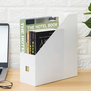 Kunststoff-Zeitschriftenhalter, Büro-Organizer, transparent, gefrostet, Organizador, einfache Desktop-Box, PP