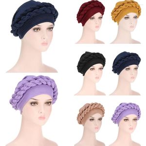 Ropa ￩tnica Mujeres africanas Brail Turbante Musulm￡n Hijab Bonnet Head Wrap Buff Buff Headwear Auto Gele Gelera Capuleta de p￩rdida de cabello