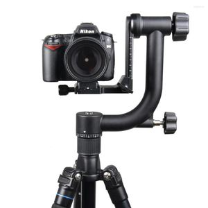 Tripods Professional Aluminum Gimbal Tripod Head For Heavy Telepo Lens DSLR Camera 360 Panoramic Swivel Up To 10KG