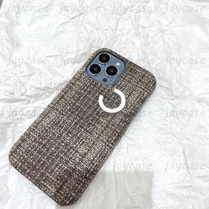 Luxury Cloth Knitting Phone Case Designer Cases Fashion White C Letters Phonecase Shockproof Cover For IPhone 14 Pro Max Plus 13 12 11 New