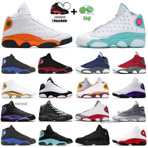 2023 Оригинальные Jumpman 13S Баскетбольные туфли для мужчин Женщины 13 Красный Флинт Гипер -Королевский двор Пурпурная Аврора Зеленая черная кошачь